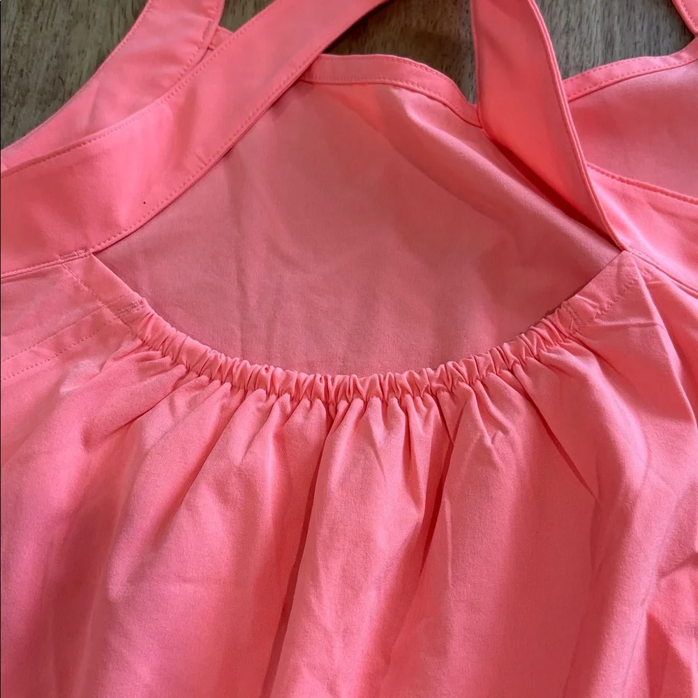 Athleta Women's Bright Coral Tank Top size M NWT - Picture 4 of 8